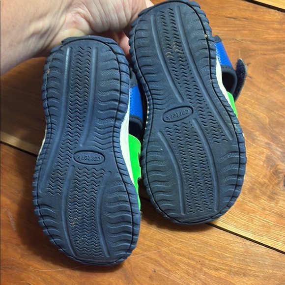 Carter's Navy and Lime Kids Sandals - Picture 4 of 7